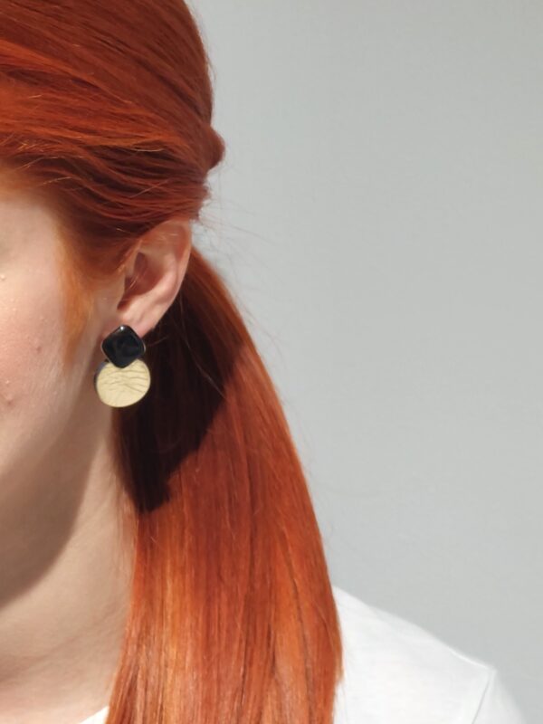 Calla Earrings Δερμάτινα Σκουλαρίκια