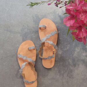 Glitter Loop Sandals Δερμάτινα Σανδάλια