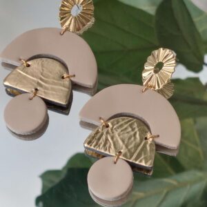 Heather Earrings Δερμάτινα Σκουλαρίκια